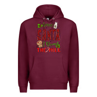 Burgundy sorry santa ı drank the milk Premium Hoodie - MaliasSmallBusiness