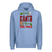 Colony Blue sorry santa ı drank the milk Premium Hoodie - MaliasSmallBusiness