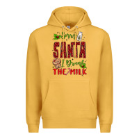 Mustard sorry santa ı drank the milk Premium Hoodie - MaliasSmallBusiness