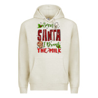 Oatmeal Heather sorry santa ı drank the milk Premium Hoodie - MaliasSmallBusiness