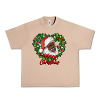 Burro merry christmas african american santa with wreath Urban Heavy Tee - RanaPortraitStore