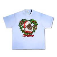 Grape Ice merry christmas african american santa with wreath Urban Heavy Tee - RanaPortraitStore