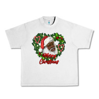 Lunar Rock merry christmas african american santa with wreath Urban Heavy Tee - RanaPortraitStore