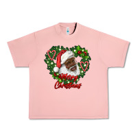 Salmon merry christmas african american santa with wreath Urban Heavy Tee - RanaPortraitStore
