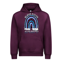 Mauve Wine we wear blue for autism awareness accept understan Urban Hoodie - Artiststas
