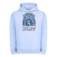 Pigment Grape Ice we wear blue for autism awareness accept understan Urban Hoodie - Artiststas