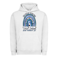 Pigment Lunar Rock we wear blue for autism awareness accept understan Urban Hoodie - Artiststas