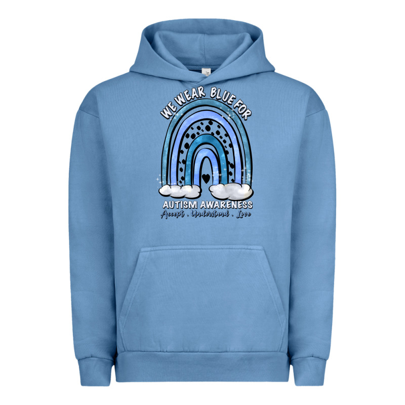 We Wear Blue For Autism Awareness Accept Understan Urban Hoodie by Artiststas | Teevron