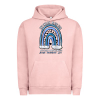 Pigment Salmon we wear blue for autism awareness accept understan Urban Hoodie - Artiststas