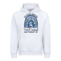 White we wear blue for autism awareness accept understan Urban Hoodie - Artiststas