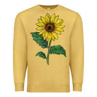 Antique Gold Sunray yellow sunflower Premium Sweatshirt - LillyAllenDesigns