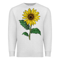 Oatmeal Heather Sunray yellow sunflower Premium Sweatshirt - LillyAllenDesigns