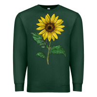 Sports Green Sunray yellow sunflower Premium Sweatshirt - LillyAllenDesigns