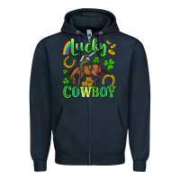 Navy lucky cowboy Zipper Hoodie - Artiststas