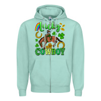 Seafoam lucky cowboy Zipper Hoodie - Artiststas