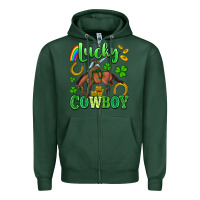Sports Green lucky cowboy Zipper Hoodie - Artiststas
