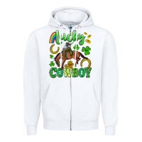 White lucky cowboy Zipper Hoodie - Artiststas