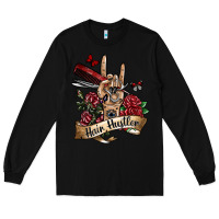 Black hair hustler 3 Long Sleeve Tee - SublimationCraftShop
