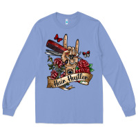 Colony Blue hair hustler 3 Long Sleeve Tee - SublimationCraftShop