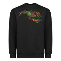 Black Mardi Gras Crawfish Heavyweight Sweatshirt - RanaPortraitStore