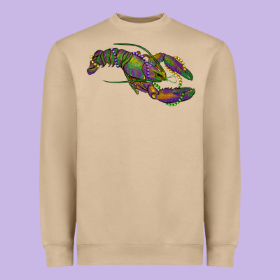 Heavyweight Sweatshirt Mardi Gras Crawfish
