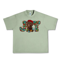 Oil Green labrador retriever christmas joy Urban Heavy Tee - RanaPortraitStore