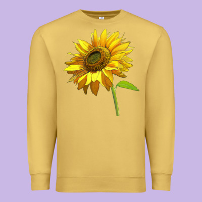 Sunflower Premium Sweatshirt Designed By Lillyallendesigns