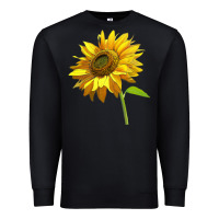 Black sunflower Premium Sweatshirt - LillyAllenDesigns