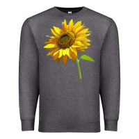 Charcoal Heather sunflower Premium Sweatshirt - LillyAllenDesigns