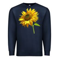 Navy sunflower Premium Sweatshirt - LillyAllenDesigns