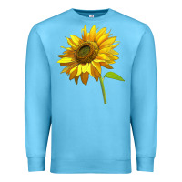Ocean Blue sunflower Premium Sweatshirt - LillyAllenDesigns