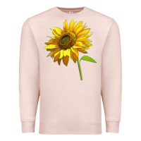 Pale Pink sunflower Premium Sweatshirt - LillyAllenDesigns