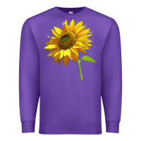 Purple sunflower Premium Sweatshirt - LillyAllenDesigns