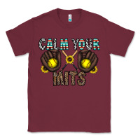 Burgundy calm your mits Classic Tee - CowhideDigitalArt