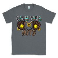 Charcoal Heather calm your mits Classic Tee - CowhideDigitalArt