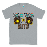 Heather Grey calm your mits Classic Tee - CowhideDigitalArt