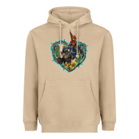 Mushroom western heart bullfighter  cactus sunflower aztek pattern Heavyweight Hoodie - BarkalooDesign