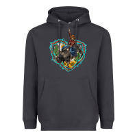 Smoke western heart bullfighter  cactus sunflower aztek pattern Heavyweight Hoodie - BarkalooDesign