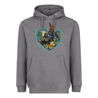 Storm western heart bullfighter  cactus sunflower aztek pattern Heavyweight Hoodie - BarkalooDesign