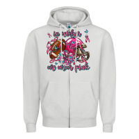 Dove Grey in october we wear pink football Zipper Hoodie - AdoDesignShop