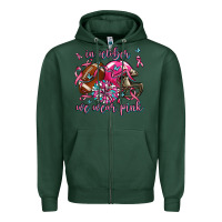 Sports Green in october we wear pink football Zipper Hoodie - AdoDesignShop