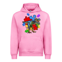 Fuchsia Pink autism t rex Urban Hoodie - Artiststas