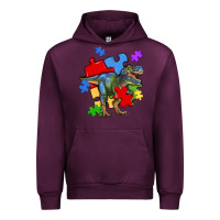 Mauve Wine autism t rex Urban Hoodie - Artiststas