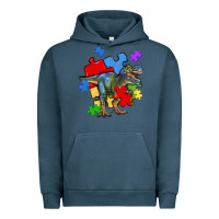 Pigment Midnight Navy autism t rex Urban Hoodie - Artiststas