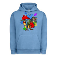 Pigment Pebble Blue autism t rex Urban Hoodie - Artiststas
