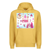 Antique Gold dreaming of a pink christmas Premium Hoodie - MaliasSmallBusiness