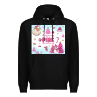 Black dreaming of a pink christmas Premium Hoodie - MaliasSmallBusiness