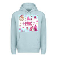 Blue Mist dreaming of a pink christmas Premium Hoodie - MaliasSmallBusiness