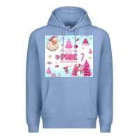 Colony Blue dreaming of a pink christmas Premium Hoodie - MaliasSmallBusiness