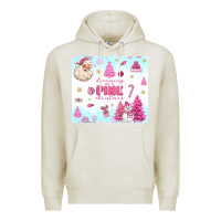 Oatmeal Heather dreaming of a pink christmas Premium Hoodie - MaliasSmallBusiness